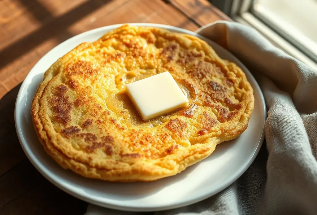 golden-brown no yeast crumpets on a pan.